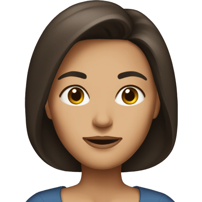 Brunette woman boss emoji