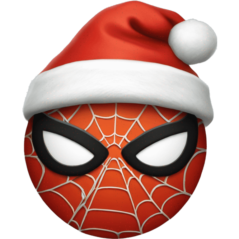 spider-man with santa hat on emoji