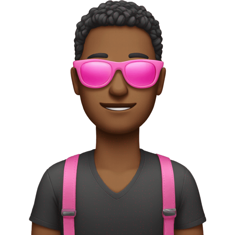 Pink sunglasses  emoji