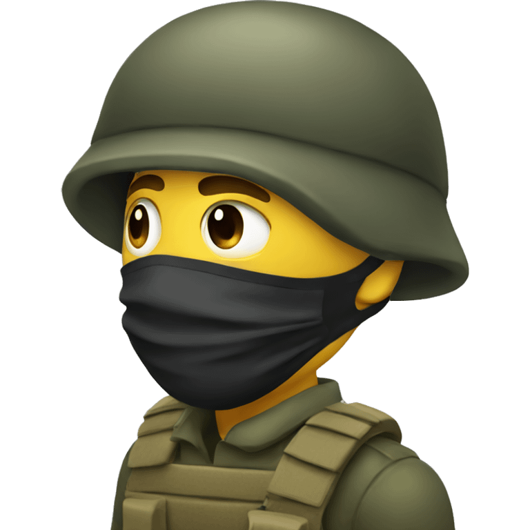 Soldier with mask  emoji