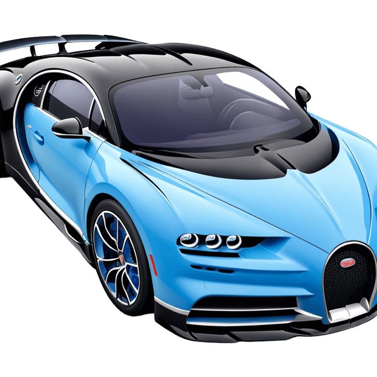 Bugatti Chiron - Bugatti (Model Year: 2022) (Iconic colour: Blue and black) emoji