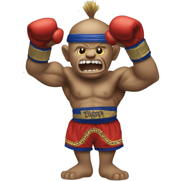 Ritchie Muay Thai as a troll emoji