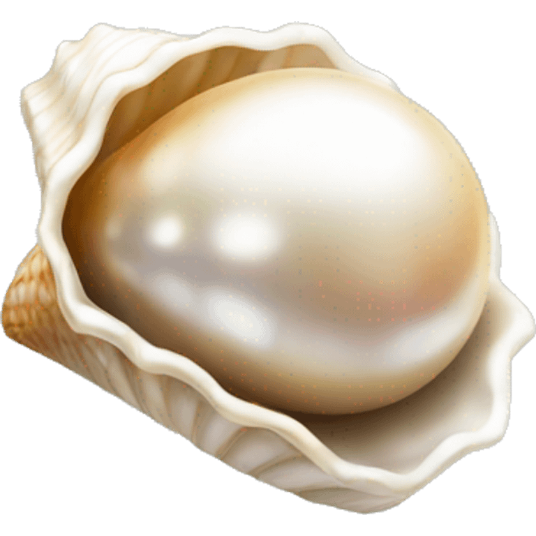 Shell pearl emoji