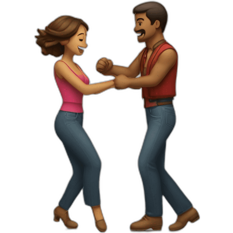 Hombre y mujer bailando emoji