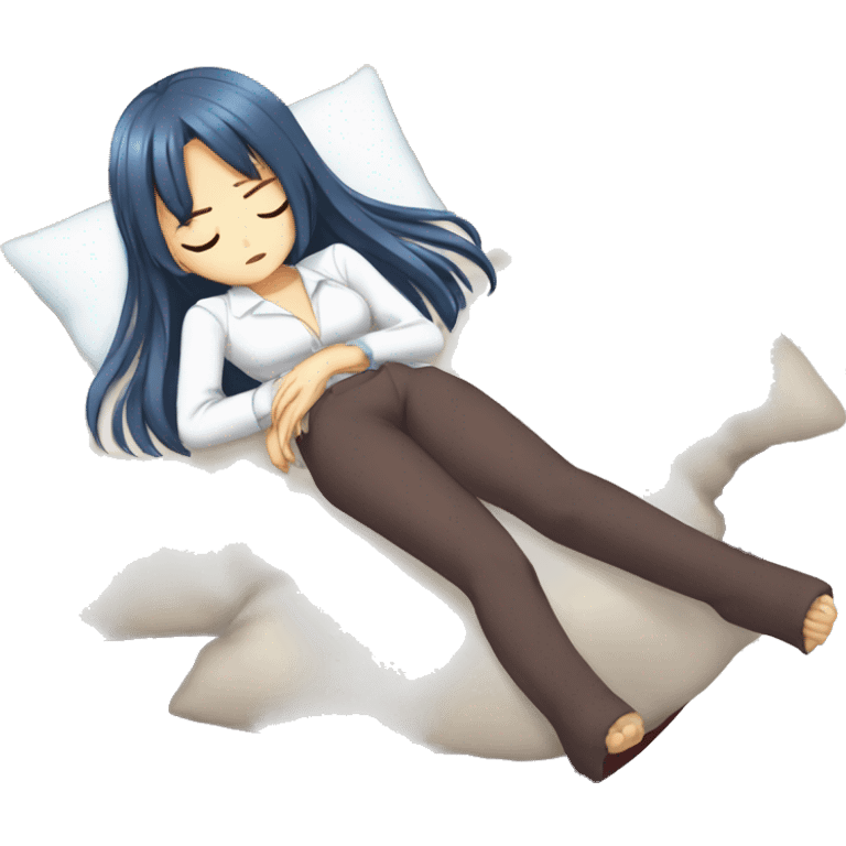 full body sleeping Rias Gremory  emoji