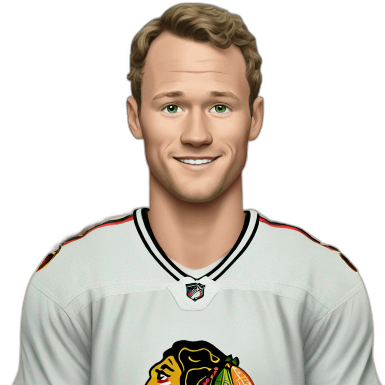 Jonathan Toews as a beach bum emoji