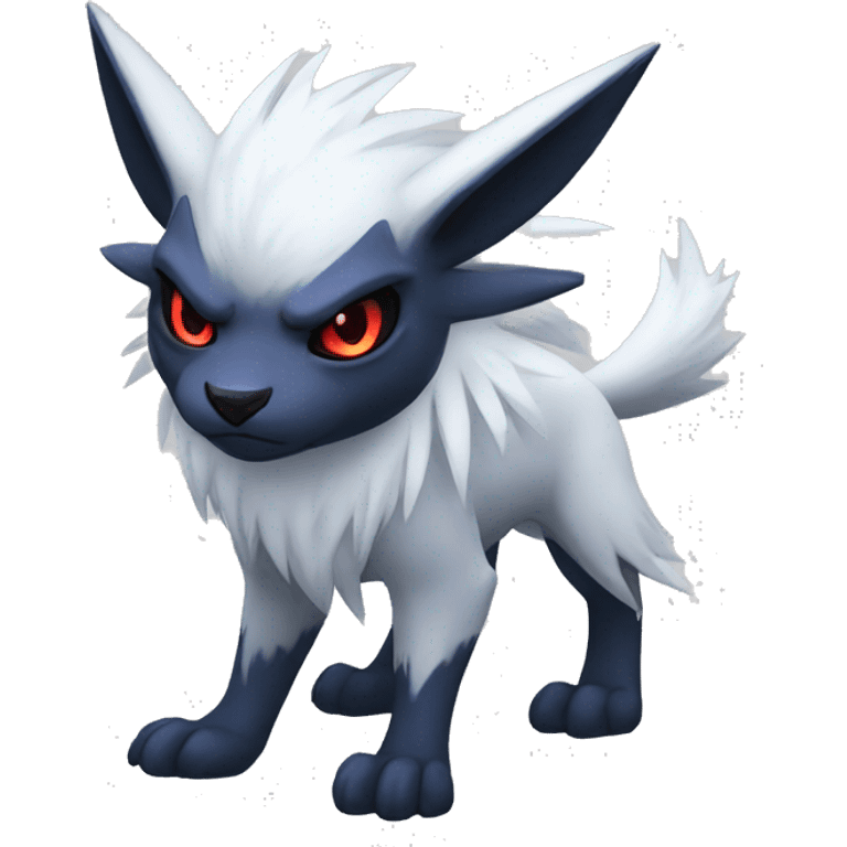 Cool Edgy Absol-Nargacuga-Zorua-Quilava, full body emoji