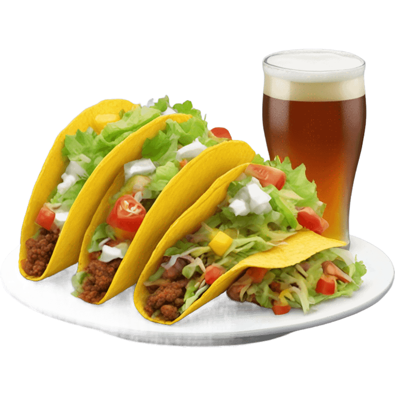 Taco and beer  emoji