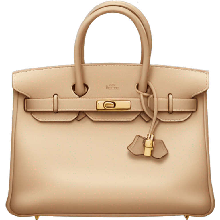 beige hermes birkin bag emoji