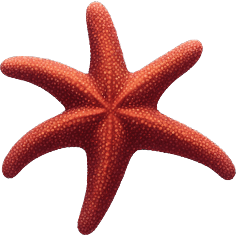 maroon starfish emoji