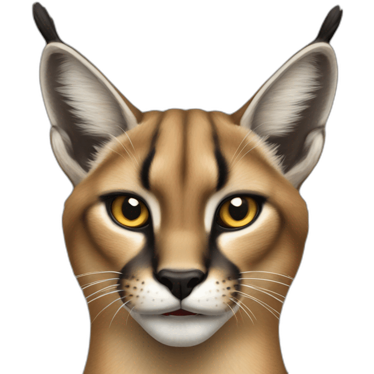 caracal hissing emoji