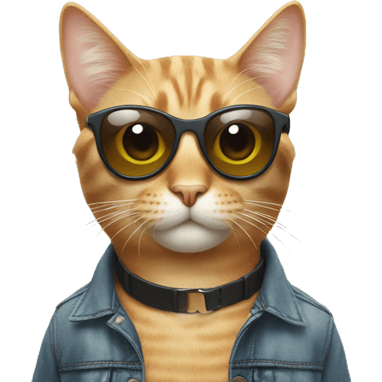 Cat with sunglasses emoji