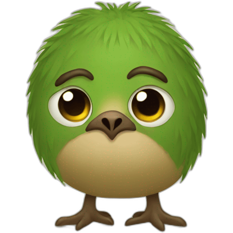 Sad kiwi emoji