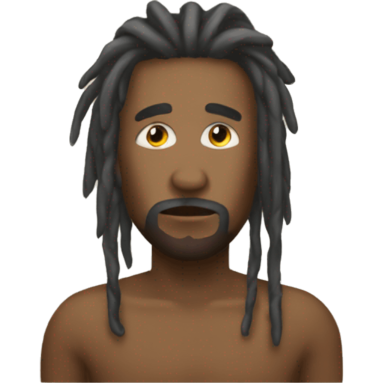 Nonchalant dreadhead emoji