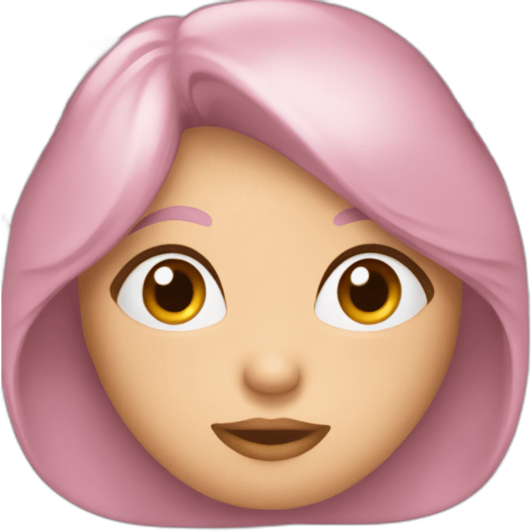 Un fiocco di colore rosa emoji