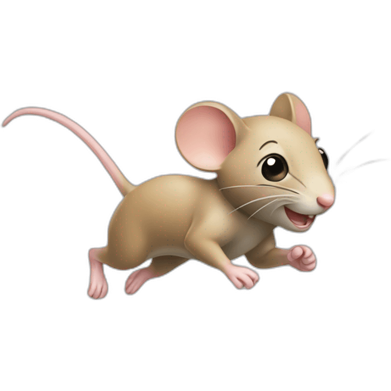 Running mouse emoji