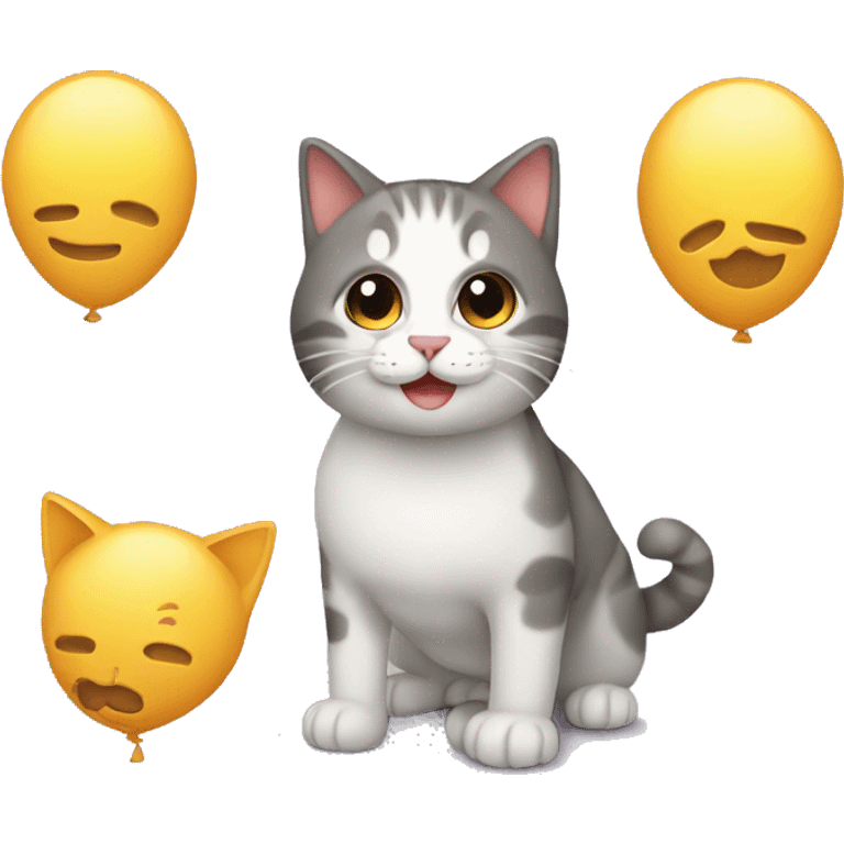 Globo con gato emoji