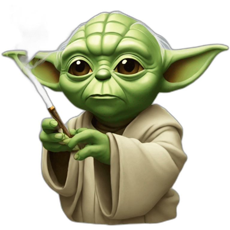 Yoda smoke emoji