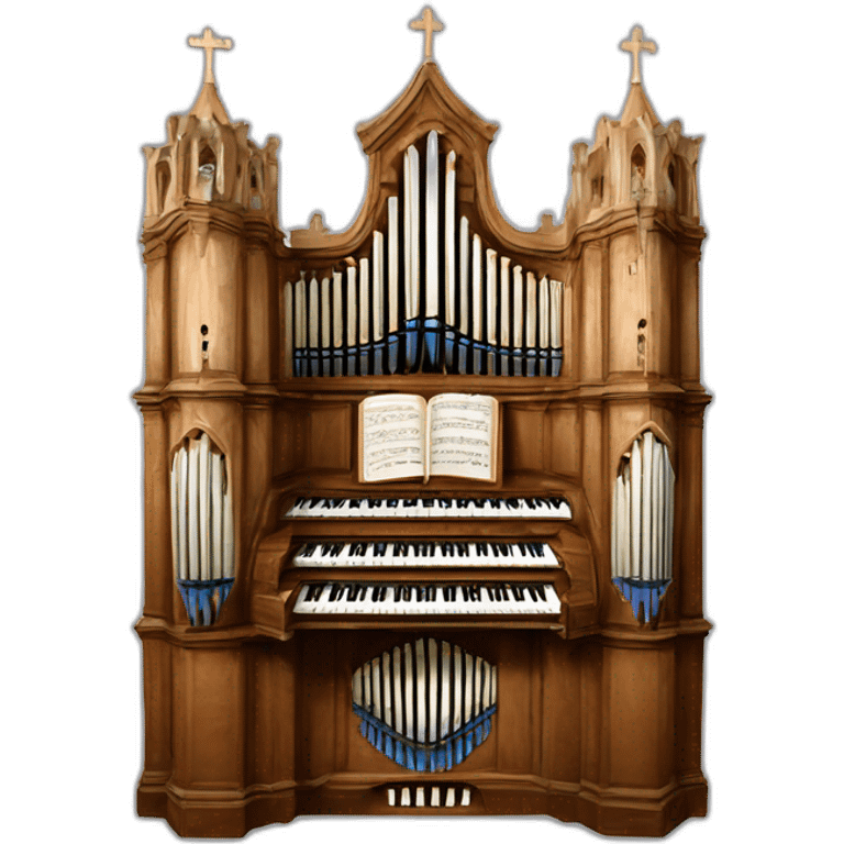 Auxerre cathedral church organ emoji