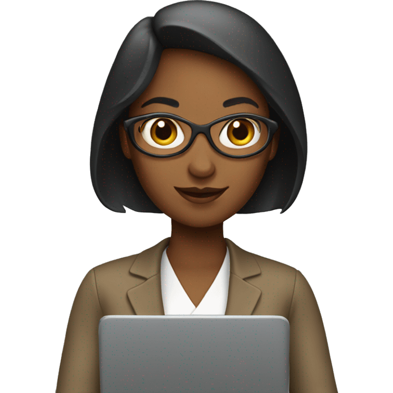 Working woman with an ipad emoji