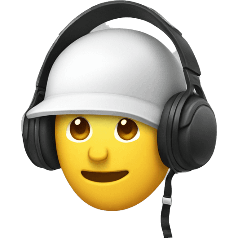 Casque avec noeud emoji