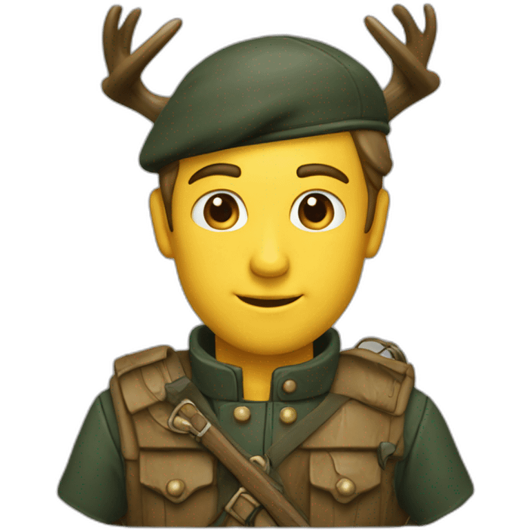 Chasseur cerf emoji