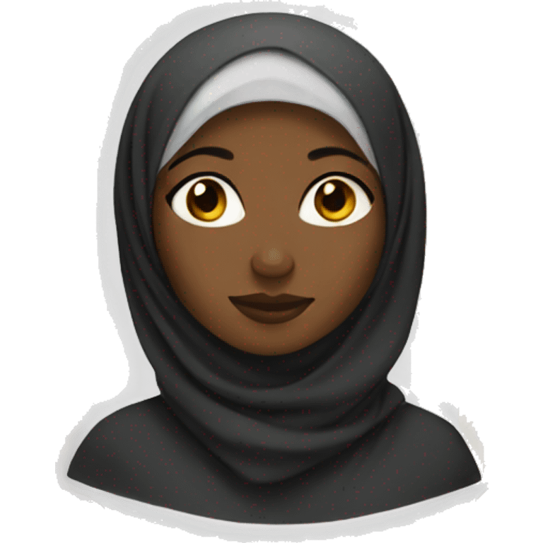 Black Woman muslim emoji