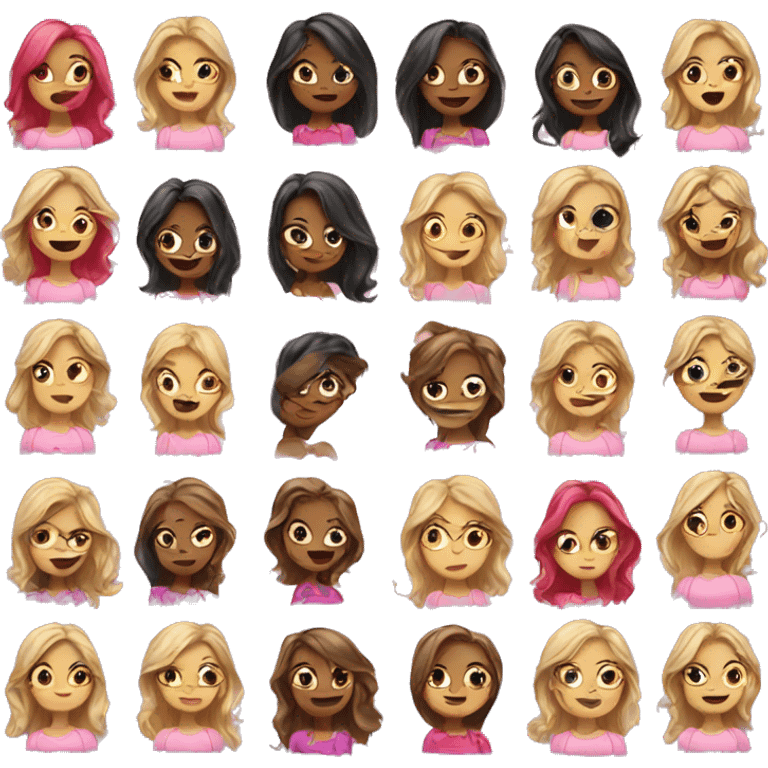 Girly emojis emoji