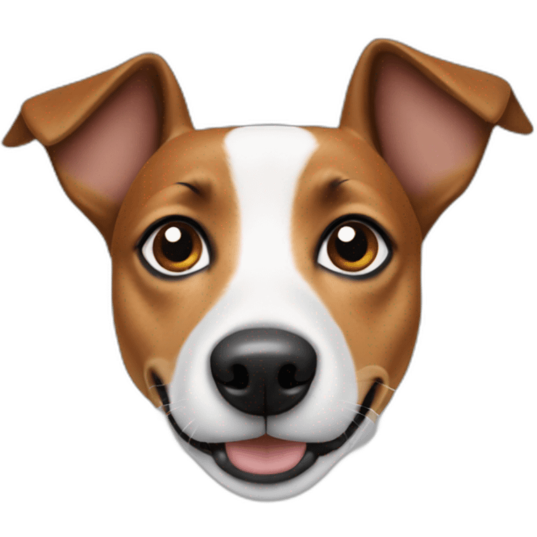 Jack Russel with pointy ears emoji