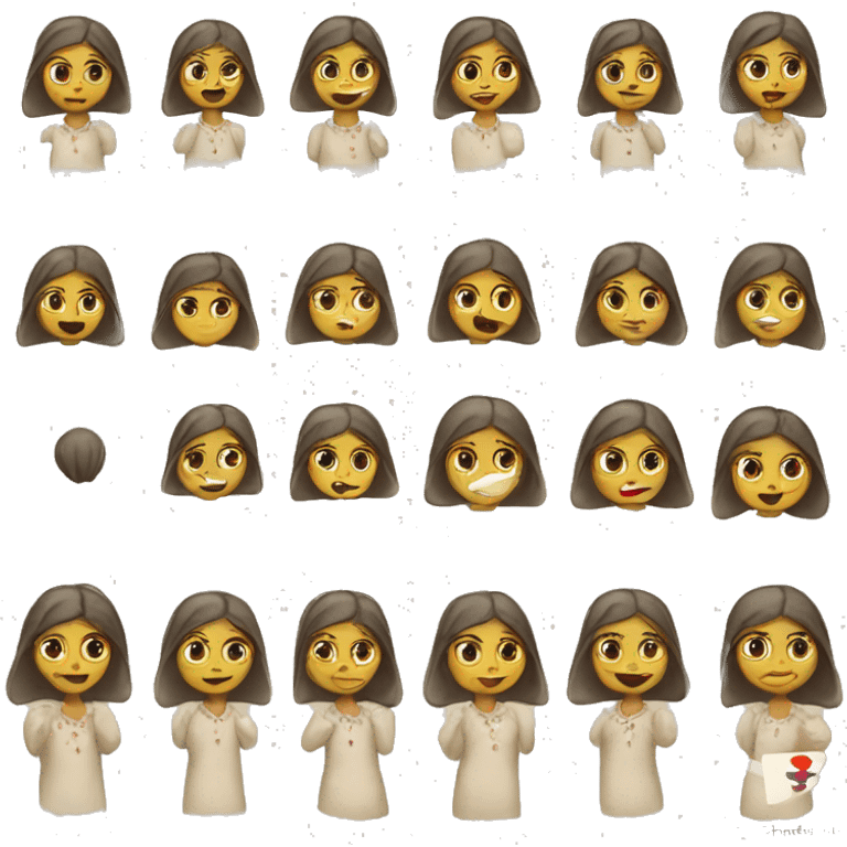 Czech typical girl village emoji