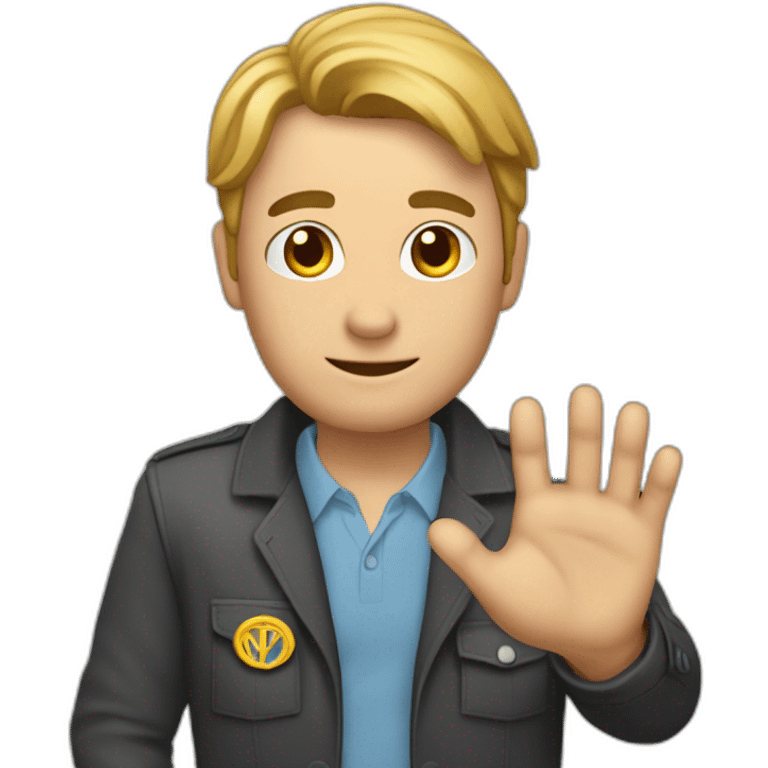 Un homme avec les mains dans la poche emoji