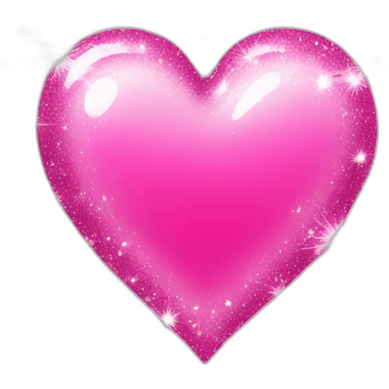 Sparkle with pink heart  emoji