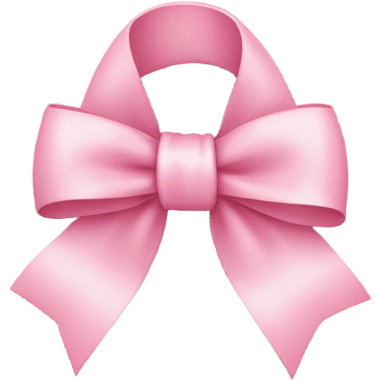 light pink ribbon bow emoji