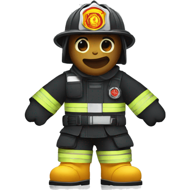 a firefighter with a lightsaber emoji