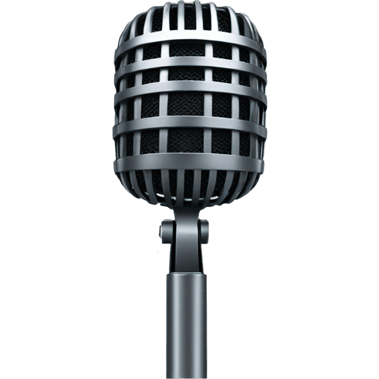 microphone with yelling person  emoji