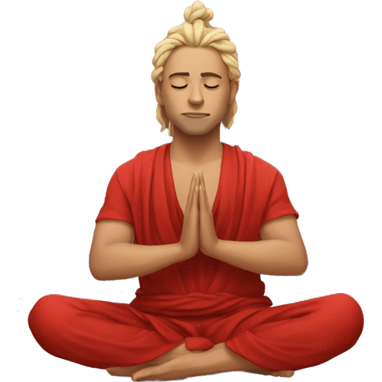 Paytas meditating red beautiful  emoji