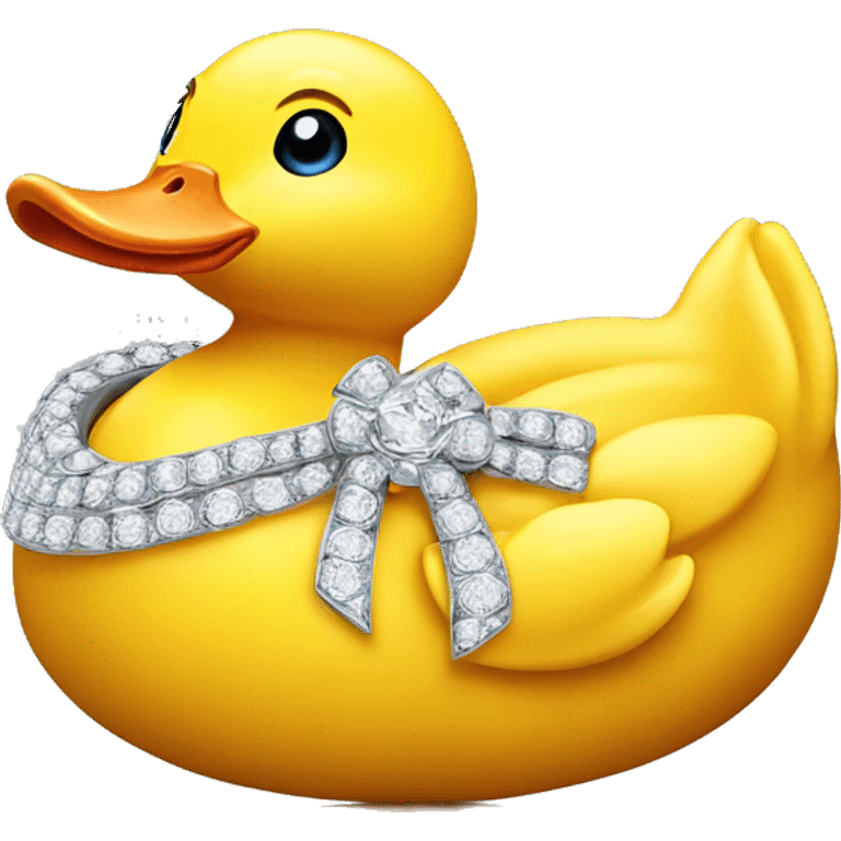 Rubberduck shaped 56-carat diamond emoji