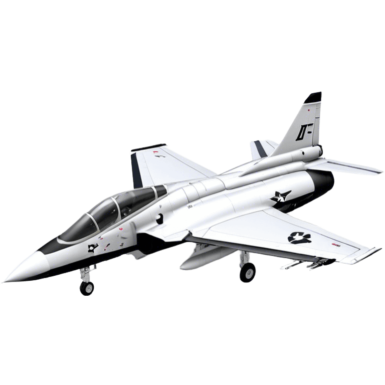 Jet Trainer - T-38 Talon - Northrop Grumman (Model Year: 2021) (Iconic colour: White and black) emoji