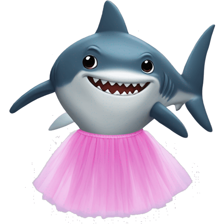 shark with a tutu emoji