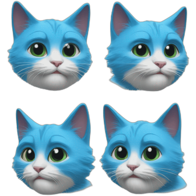 smurf cat meme we live we love we lie emoji