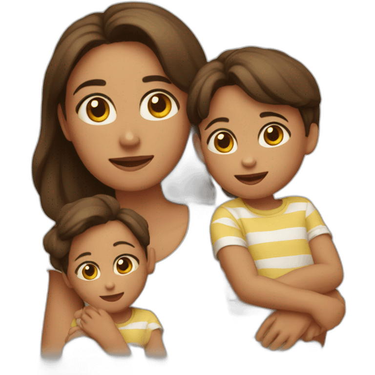 madre y hijos emoji