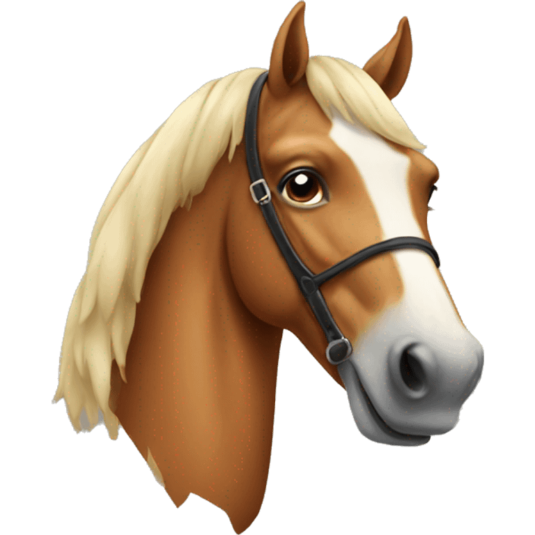 horse with mustache  emoji