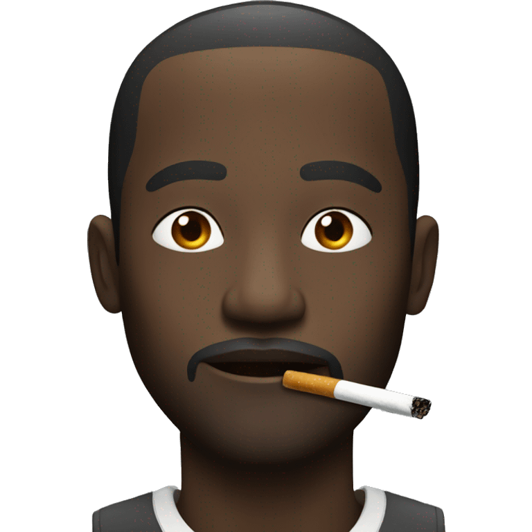 a black man who smokes emoji