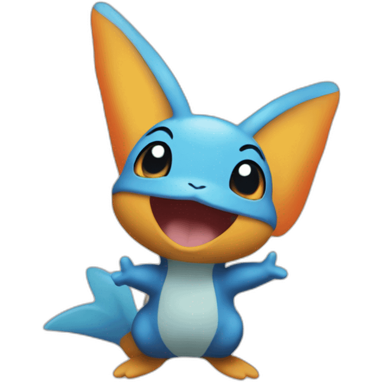 Mudkip smiling emoji