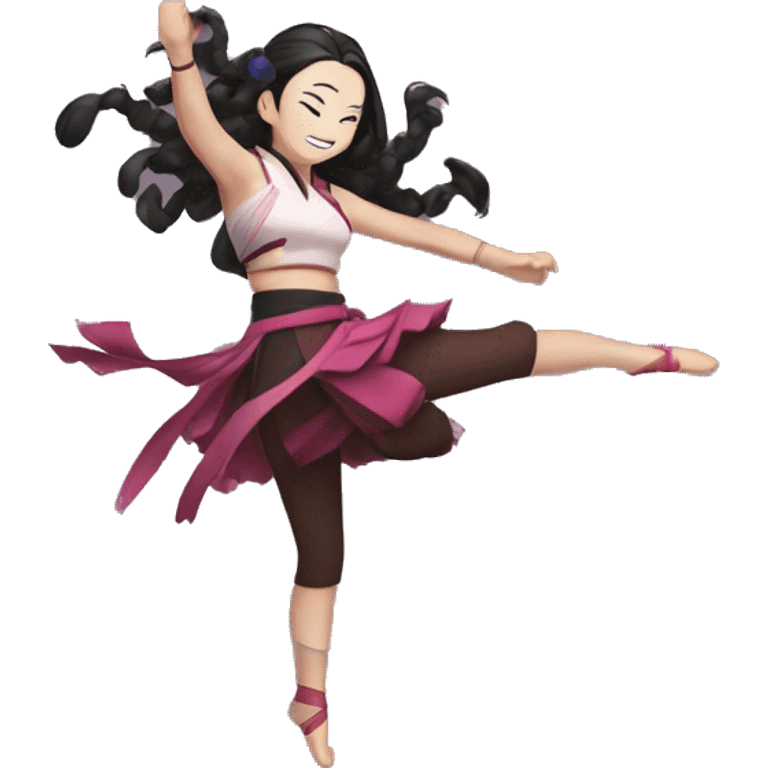 Dancing nezuko emoji