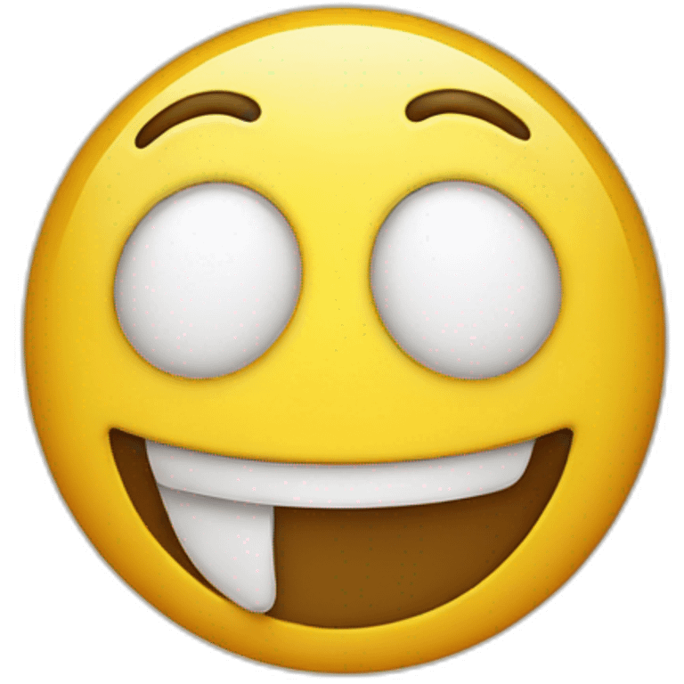 Fake smile emoji