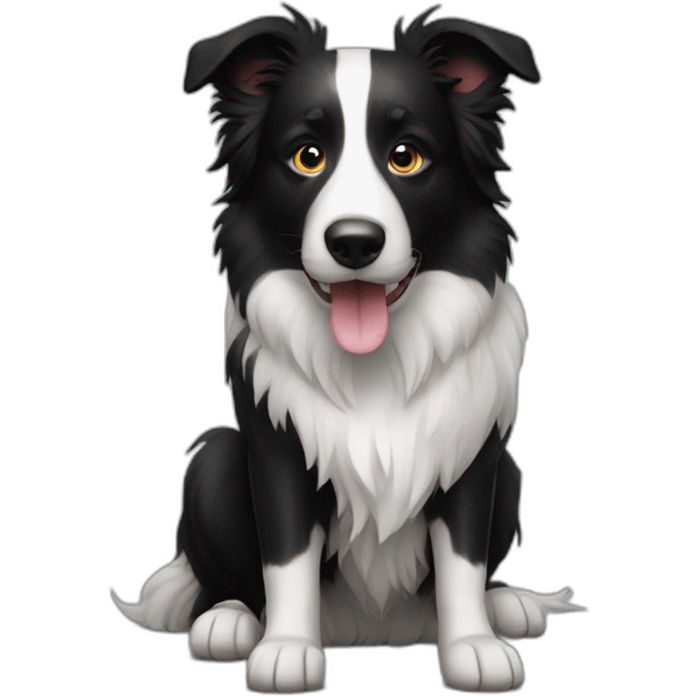 Border collie noir emoji