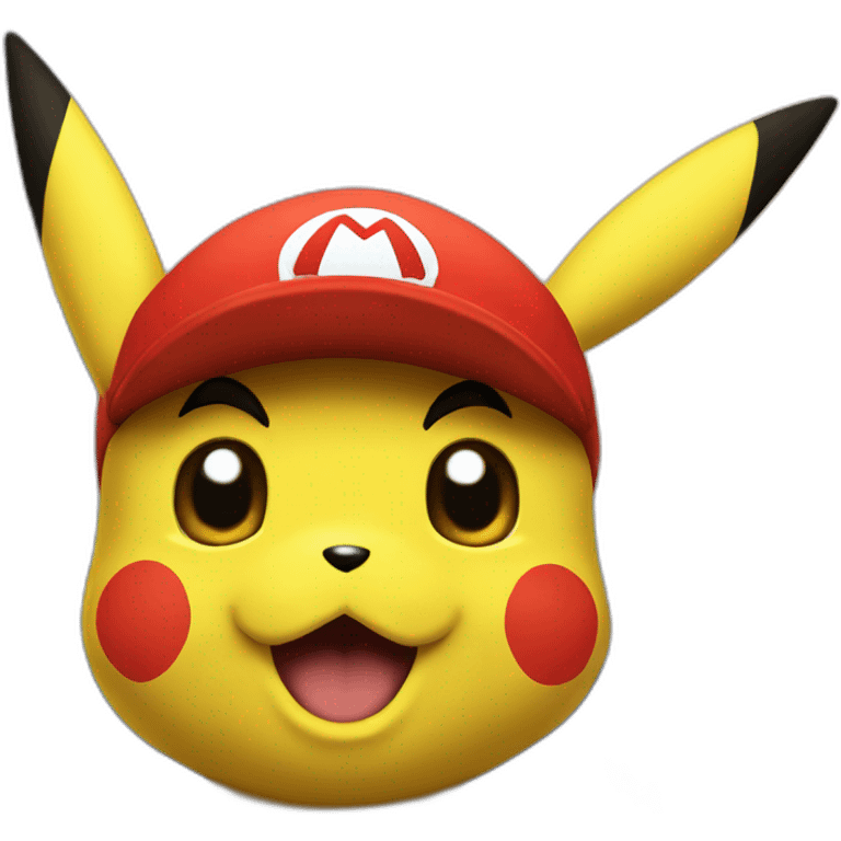 Pikachu Mario emoji