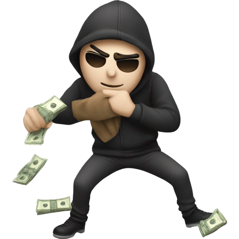 A Thief with Lots of money emoji