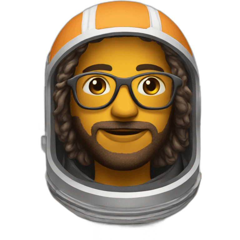 hippie in astronaut suite emoji